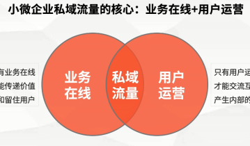 小微企业私域流量的核心 业务在线+用户运营（上）